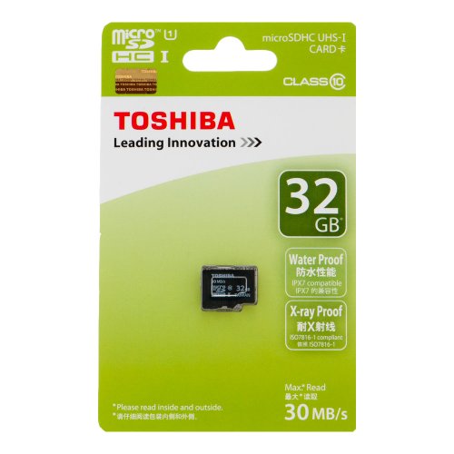 Toshiba 32GB micro SD SDHC UHS-I class 10 memory card Retail packaging - 5