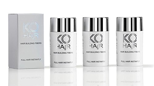 KÖ-HAIR FIBERS Haarverdichtung, Schütthaar, Streuhaar für lichtes Haar und Teilglatze 12g Braun - 6