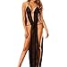 Produktbild Damen Dessous, Sunday Babydoll Nachtwäsche Unterwäsche Langes Lange Kleid Backless Nachtwäsche Solide Sets (Schwarz, XXXL)