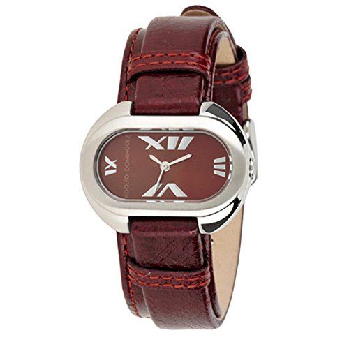 Adolfo Dominguez Watches 69003 - Reloj de Señora Cuarzo Correa de Piel Granate