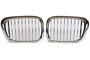 ‎DM AUTOTEILE DM Autoteile 2x Grill Kühlergrill Grill Set Chrom passend für 5er E39 + M-Paket M5 95-03