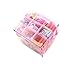 3 Layer Girls Hair Accessories Gift Box with Lot of Hair clips elastic hair tie candy clips Hair Bows alligator clips