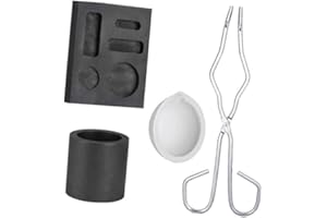 BELLIFFY 1satz Graphit Schmelztiegel Kit Hochreiner Graphit Mit Quarzschmelztiegel Und Form Für Präzises Schmelzen Und Gießen Für Moderne Keramikverarbeitung