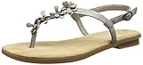 sandaletten grau blockabsatz Flexible Laufsohle Rieker Damen 64281 Zehentrenner, Grau (grey/40), 38 EU
