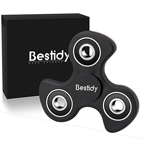 Bestidy Fidget Spinner Tri Focus Toy Stress Reducer High Speed Relieves ADHD Anxiety and Boredom (Black) Bestidy Fidget Spinner Tri Focus Toy Stress Reducer High Speed Relieves ADHD Anxiety and Boredom (Black)