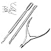 LUPO Stainless Steel Nail Cuticle Spoon Pusher Remover Cutter Nipper Clipper Cut Set
