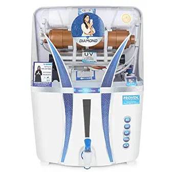 PROVEN Alkaline with Active Copper + Ro + UV + TDS Controller/Adjuster RO Water Purifier-12 Liter Storage Home and Office (Made In India)