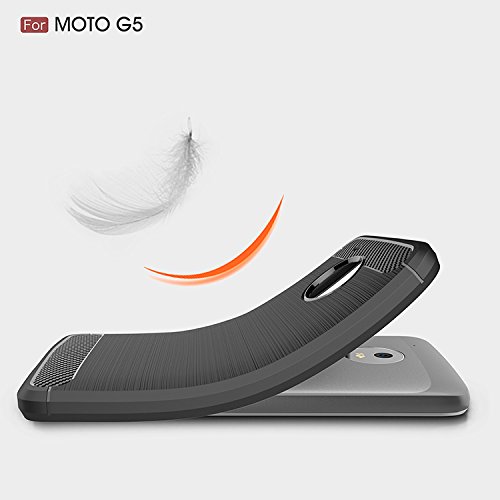 Lenovo Moto G5 Funda Estuyoya Silicona Efecto Carbono funda trasera Dise o Duradero alta calidad Antigolpes Gel Flexible Carcasa para Moto G5 - Negro reviews Lenovo Moto G5 Funda Estuyoya Silicona Efecto Carbono funda trasera Dise o Duradero alta calidad Antigolpes Gel Flexible Carcasa para Moto G5 - Negro