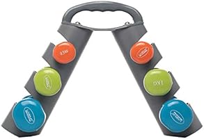 Liveup LS2310 Fixed Weight Dumbell Set, 7 kgs