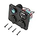 Produktbild Monllack Dual USB-Anschlüsse Autoladegerät + LED-Voltmeter + 12-V-Steckdose + EIN-Aus-Schalter 4 in 1 Auto Marine Boat LED-Schalttafel