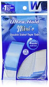 Walker Tape Plastic Ultra Hold Mini Tabs Tape (72 Tabs, Transparent)