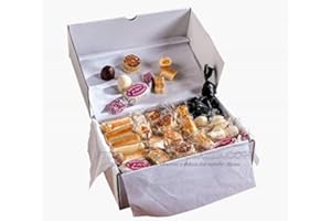 Lote de Mazapán artesano de Jijona. 2 KG – Turrones Fabián - Pack al peso o granel - Formado por: Figuritas de Mazapanes y Almendras rellenas de Turrón (blando), Bombones rellenos de Turrón (blando)