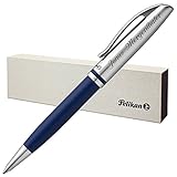 Der Kugelschreiber verfügt über eine präzise Drehmechanik und ist mit einer austauschbaren Pelikan Großraummine (Pelikan 337, schwarz) ausgestattet