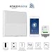 Produktbild KOBWA Lichtschalter Funkschalter Set, Keine Batterie Keine Leitungsverlegung, Drahtloser Wasserdicht Dimmer Kinetische Energie Funk Wandschalter mit Wi-Fi Empfänger Fernbedienung Haus Beleuchtung Ein/Aus/Helligkeit, Unterstützt Amazon Alexa Voice- und Phone App-Steuerung