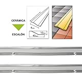 Realizado en aluminio. Wolfpack 2540203 Tapajuntas atornillable para cerámica (acero inoxidable, 82,5 cm)