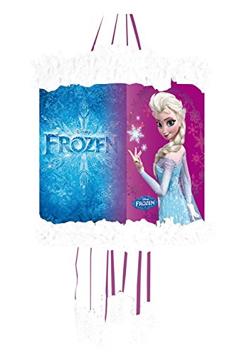 Pinata Set: * DISNEY FROZEN – DIE EISKÖNIGIN * mit Pinata + Maske + 100-teiliges Süßigkeiten-Füllung No.1 von Carpeta© // Spanische Zugpinata für bis zu 7 Kinder. Tolles Spiel für Kindergeburtstag - 3