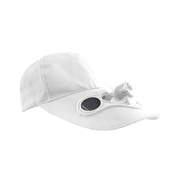 SunniMix 1 x Fan Cap solare Cappello Berretto Fan Hat Cap Berretto da  Baseball Solare Solare con Mini Ventilatore…