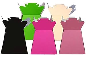 Floralcraft Assorted Hand-Tied Living Vase Florist Bouquet Box, Presentation/Transporter Box/Flower Plant Aqua Boxes, (Pack of 20)