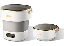 Portable Washing Machine,16L 2KG Upgraded Mini Washing Machine,3 Washing Modes with Spin Basket,Deep Cleans Small Items,Foldable Design for Dormitories,Apartments,Homes, and Camping (Gray)