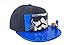 Produktbild Snapback Cap schwarz Kinder "Stormtrooper" mit Mini-Baustein-Design und abnehmbarer Schirmabdeckung, Flat Cap für Lego, individuell zum gestalten