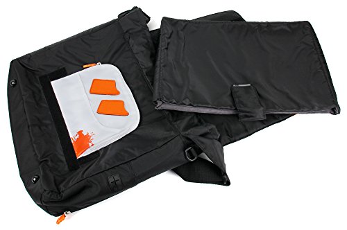 Wasserabweisend – Gepolstert – Stylisch: Schwarze Laptoptasche für Lenovo Modelle ( IdeaPad U300s / U310 / N581 / N586 / S206 / G580 / G585 / G505S / U430p / Z500 / Z610 Touch / Yoga 11S / Yoga 2 Pro / S210 Mini / 305 Notebook ) - 5