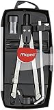 Marca-MAPED Maped 734320 - Compás con bigotera y alargadera