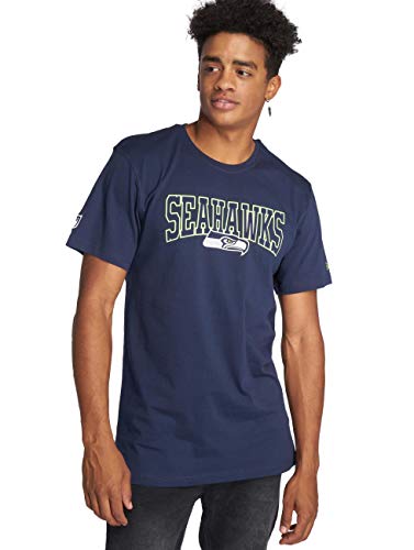 New Era Men T-Shirts NFL Team Seattle Seahawks Blue L