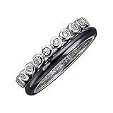 Jacques Lemans Damen Ring 925/- Sterling Silber Glänzend Zirkonia weiß 490270034