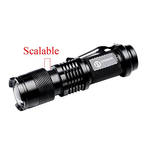 Enjoydeal 7W 300LM mini Q5 LED ZOOMABLE Taschenlampe Handlampe Camping Flashlight schwarz Glanz 1 Dateien - 5
