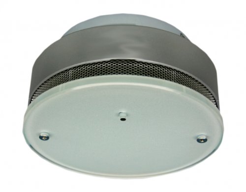 Preisvergleich Produktbild optischer Rauchwarnmelder funkvernetzbar Silber-Design Rauchmelder