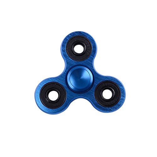 Tri Fidget Hand Spinner Stress Relief Toy, EDC Fidget Spinner Durable High Speed Stainless Steel Bearing Stress Reducer Fidget Hand Finger Toy Time Killer For ADD / ADHD / Anxiety and Autism Adult Children, Blue