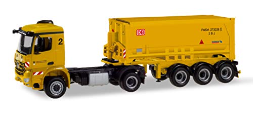 Preisvergleich Produktbild Herpa 310352 Mercedes-Benz Arocs Schmitz Absetzkipper-Sattelzug Leonhard Weiss / Stuttgart 21" (In Kooperation mit Märklin), Mehrfarbig