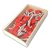 Produktbild LWR Stellmotor Crafts Mini-Holz-Wäscheklammern weiß mit rot Herz 48 Stück in Box