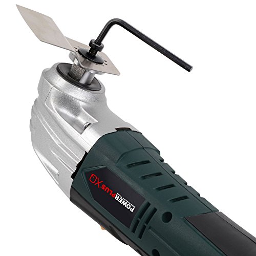 Multitool Minischleifer Schleifgerät im Koffer Akku + Sägeblätter + Schleifscheiben + Sandpapier + Schaber - 5