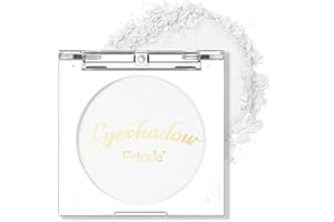 Erinde Fards à Paupières Simple Blanc, Nude Mats Poudre pressée, Pigmentées Longue Durée, Ombre à Paupières Waterproof
