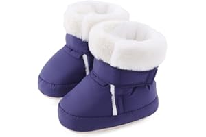 LACOFIA Bottes d'hiver Bébé Garçons Filles Chaussures Premier Pas Antidérapantes pour Bébés à Semelle Souple Chausson Naissance