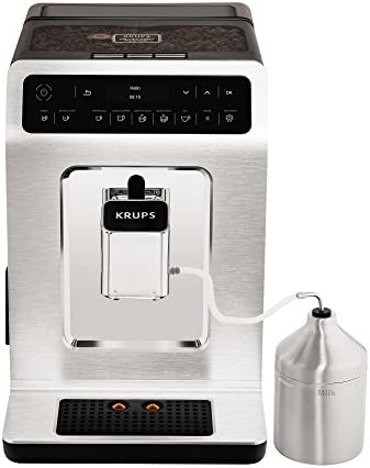 KrupsEvidence, Automatic Coffee Machine, OLED Display, Barista Quattro Force Technology, 12 Coffee Variations, 3 Tea Variations, One Touch Cappuccino Function, 2 Cup Function, Metal, EA891C10