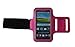 Produktbild Sport Armband für Smartphone Handy Fitness Running Handy Tasche Case Jogging Schutz mit Schlüsselfach, kompatibel mit Apple iphone 3 G GS 4 S 5 C S 6 ipod, Samsung Galaxy S 1 2 3 4 5, Note, HTC, BlackBerry, Sony - Dealbude24 (Pink, Apple iPhone 6)