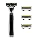 SHAVE-LAB - AON - Manual Razor with 4x Razor Blades (P.6 - 6 blades - for men, black)