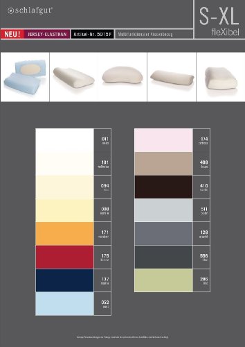 schlafgut 5015F-00002000-601-052 Kissen flexibel Kissenbezug, Woll-Mischgewebe, aqua, Sondergrößen, 42.0 x 26.0 x cm - 6