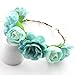 Produktbild SUNRIZ Blumen Stirnband, Blau Frauen Mädchen Blumen Kranz Krone Haarband Girlande Blumenkranz | Haarband | Blumenkrone | Haarschmuck, für Party, Hochzeit