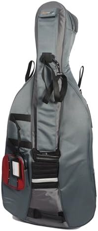 Traveller Cello Full Size Gig Bag - Red and Grey