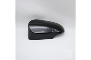 LIUZZ Fit For Toyota Yaris 2012 2013 2014 2015 2016 2017 2018 2019 Outside Rearview Mirror Cover Wing Door Side Mirror Shell Cap Housing-black_left_side