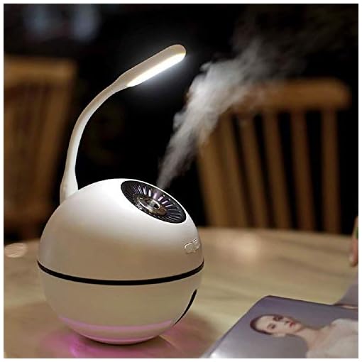 SHOPPOSTREET Space Ball Portable USB Humidifier Multifunction LED Lights, Mobile Power Air Purifier Freshener with fan and light for Car and Office - Image 6