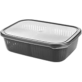 AES HOME 2 Adet 4 B&ouml;lmeli S&uuml;zge&ccedil;li Sızdırmaz Saklama Kabı- Zeytinlik Turşuluk Organizer 3,2 Litre