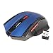 Produktbild H HILABEE Tragbare Optische Funkmaus 2.4G Maus kabellos Mouse Mäuse Gaming mit USB-Empfänger für Laptop und PC - Blau
