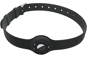 CLYHON Airtag obroża dla kota dla kota do AirTag I bezpieczna, lekka, wygodna I obroża dla kotów z zamknięciem zabezpieczającym I kompatybilna z Apple AirTag I silikonowa opaska czarna