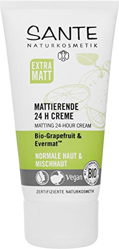 SANTE Naturkosmetik Mattierende 24 H Creme, 2er Pack (2 x 50 g)