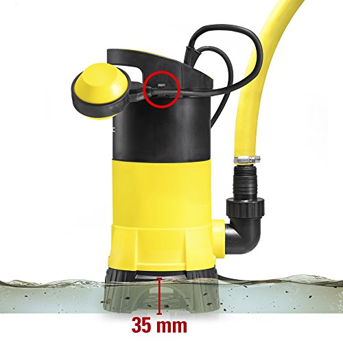 TROTEC TWP 7025 E Schmutzwasser Klarwasser Tauchpumpe, 750 Watt Leistung, bis zu 13.000 Liter Wasser (max. 9 m Tiefe) , Fremdkörper bis 25 mm, Automatisches Ein- und Ausschalten dank des stufenlos einstellbaren Schwimmschalters - 5