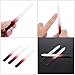 Anself 3Pcs Glass Nail File Bit Crystal Nail Sanding Buffing Tool 3 Sizes